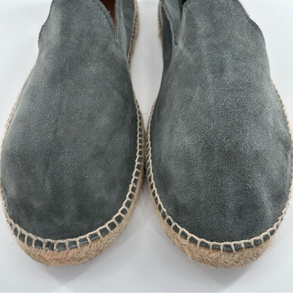 Massimo Dutti mens flats size 43 split suede espadrilles gray suede loafers - Picture 4 of 14